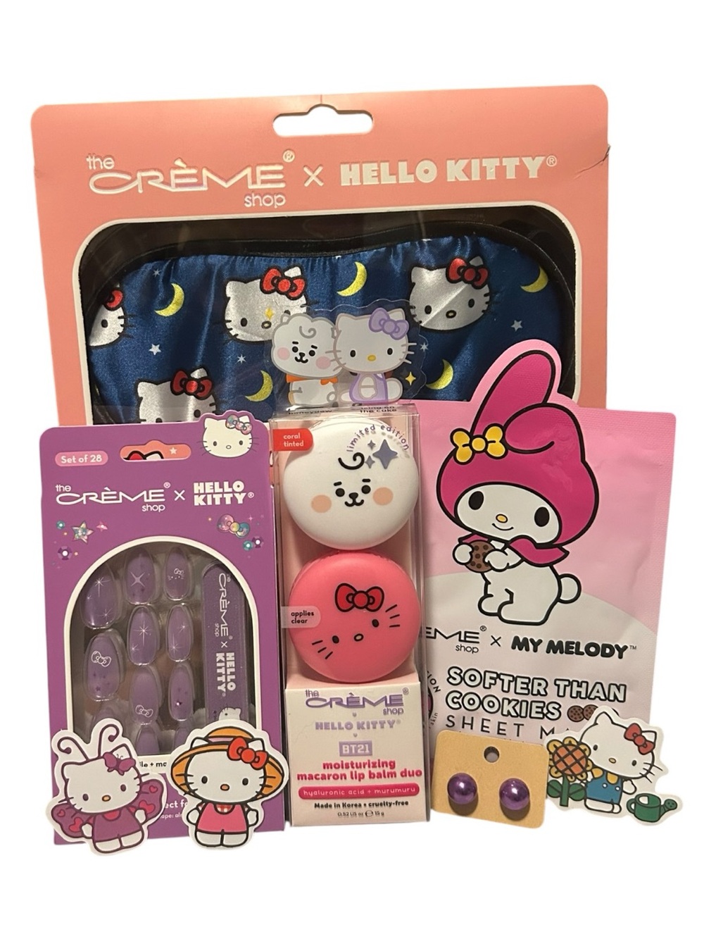 NWT The Crème Shop x Hello Kitty Beauty Bundle- 8 pieces